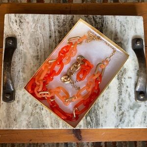 Chain Necklace and Bracelet Set